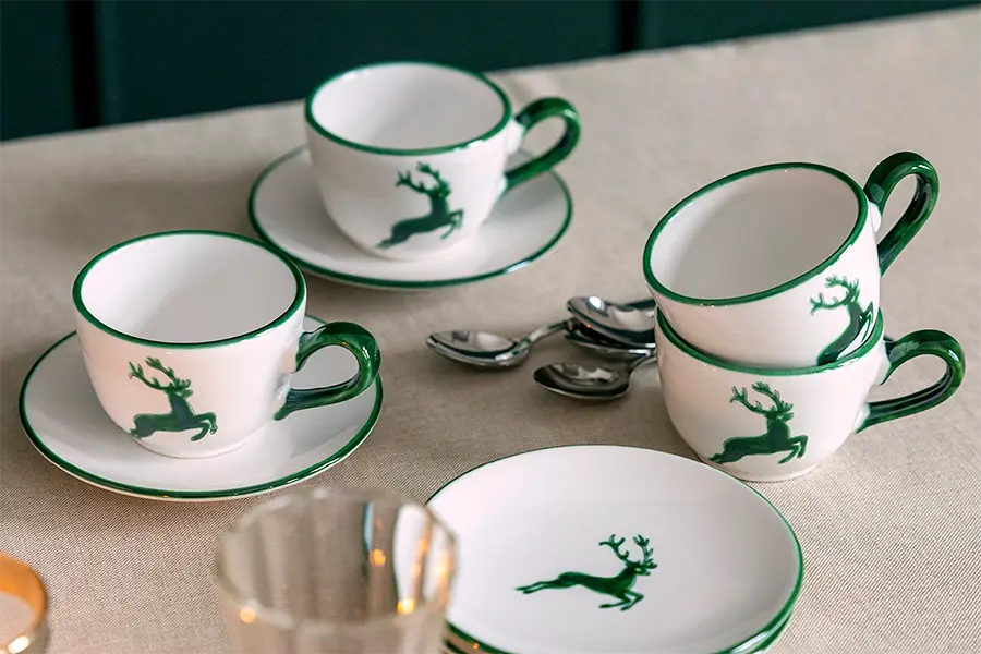 Charlet Gruner Hirsch Untertasse